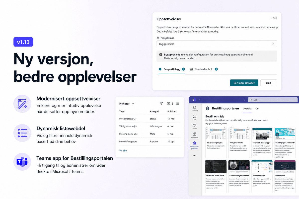 Prosjektportalen versjon 1.13